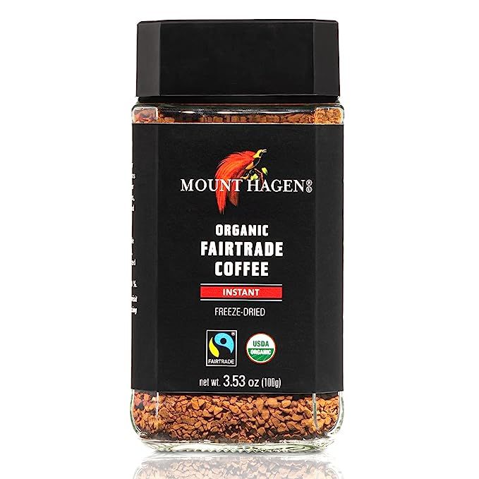 Indulge in the rich and flavorful experience of Mount Hagen's 3.53oz Organic Freeze Dried Instant Coffee. Designed for coffee aficionados who value convenience, this popular choice allows you to savor a high-quality cup of joe from the comfort of your own home.