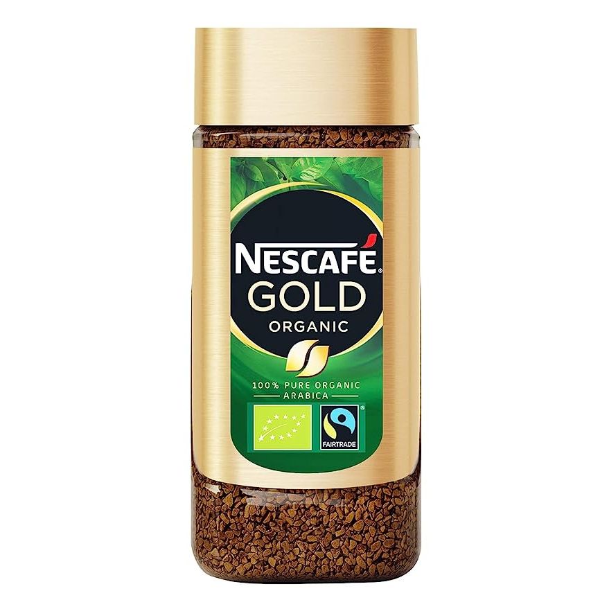 Instant Coffee Gold Blend Organic Nescafe 100g is a highly regarded instant coffee produced by Nestle, a renowned food and beverage company. Crafted from meticulously selected and expertly roasted organic coffee beans, Gold Blend offers a luxurious, velvety, and aromatic coffee experience.

Packaged in a convenient 100g jar, this instant coffee allows for the creation of up to 50 cups of premium coffee. It caters to the needs of coffee enthusiasts who desire a quick and hassle-free way to savor their favorite hot beverage.

One of the standout features of Instant Coffee Gold Blend Organic Nescafe 100g is its exceptional efficiency. With a preparation time that clocks in at mere seconds, it is the perfect option for busy individuals who are constantly on the move, whether they're at home or in the office.

Moreover, this instant coffee boasts remarkable versatility. It can be relished as a steaming hot cup of joe or transformed into an iced delight, tailored to personal preference with milk, cream, or sugar. Furthermore, Gold Blend serves as an excellent foundation for a myriad of coffee-based drinks such as cappuccinos, lattes, or mochas.

Beyond its outstanding taste and convenience, Instant Coffee Gold Blend Organic Nescafe 100g also demonstrates a strong commitment to the environment. The organic coffee beans used in this blend are cultivated sustainably and hold certifications from esteemed organizations, ensuring adherence to rigorous environmental standards.

To summarize, Instant Coffee Gold Blend Organic Nescafe 100g represents a premium, easily prepared, and eco-conscious choice for the discerning coffee enthusiast. With its smooth and rich flavor profile, hassle-free preparation, and remarkable adaptability, it has become the preferred option for those seeking exceptional coffee, anytime and anywhere.