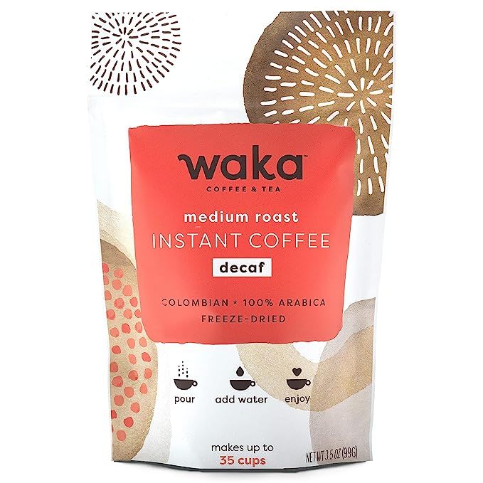 Waka Quality Instant Coffee prides itself on providing industry-leading instant coffee products. Specifically, their Decaffeinated Medium Roast - Arabica Beans & Freeze Dried coffee is a top-of-the-line option made from premium Arabica beans.