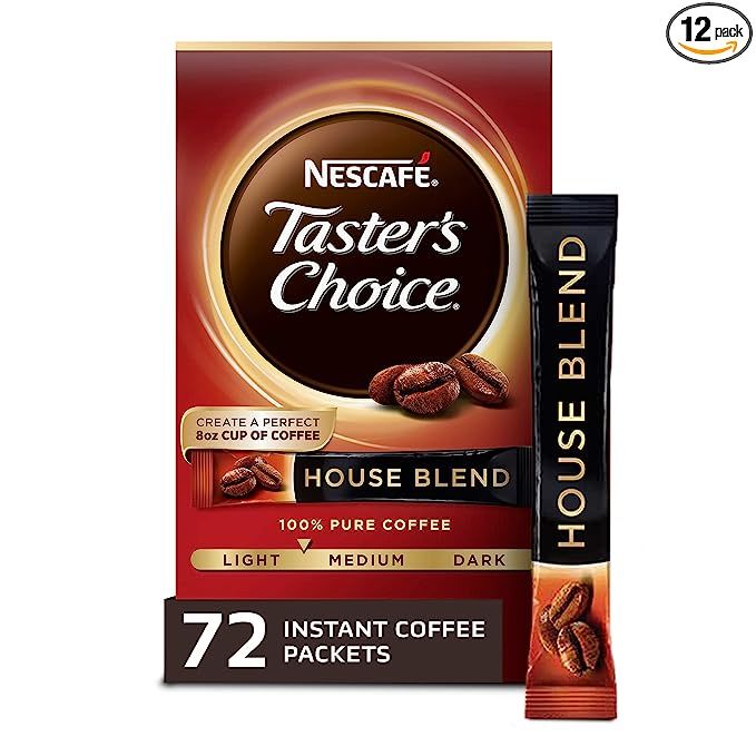 Discover the unparalleled convenience and quality of NESCAFE Taster's Choice House Blend Light Medium Roast Instant Coffee. Say goodbye to the hassle of brewing a pot and say hello to the deliciousness of a simple cup of coffee.