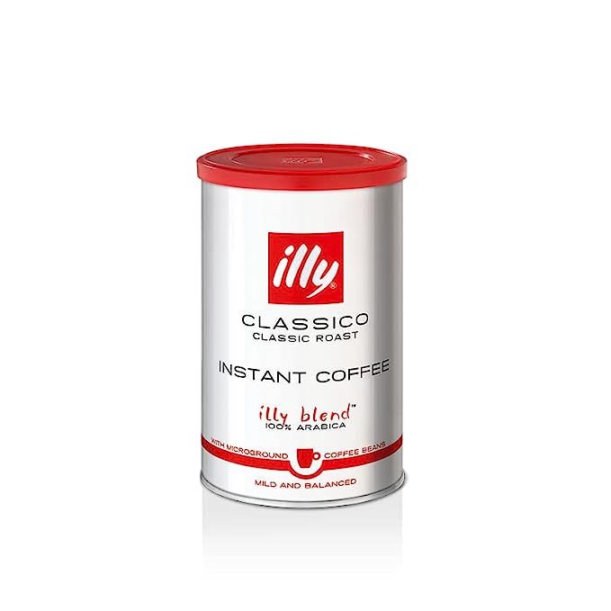 Illy Classico Instant Coffee is the perfect choice for coffee aficionados seeking convenience without compromising on taste. Made from 100% Arabica coffee beans, this medium roast blend boasts a deliciously complex flavor profile with hints of caramel, orange blossom, and jasmine.