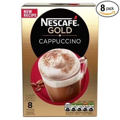 NescafŽ Gold Cappuccino 8 Sachets is the ultimate solution for coffee enthusiasts seeking a delectable and indulgent cappuccino experience from the comfort of their own homes. Each box contains eight individually portioned sachets of instant coffee and milk powder, ensuring effortless preparation.