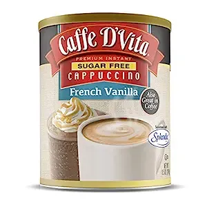 If you're in search of a delectable and convenient way to savor the creamy goodness of a cappuccino, look no further than Caffe D’Vita Sugar Free French Vanilla Cappuccino. This irresistible product comes in an 8.5 oz. can, containing enough mix to prepare approximately six servings of this beloved beverage.