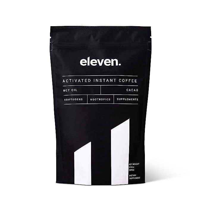 Elevate your daily routine with Eleven. Activated Instant Coffee, a tantalizing choice for coffee enthusiasts seeking a revitalizing boost. Crafted with care, this light roast coffee is infused with a range of nourishing elements. Packed in a 9.94 oz.