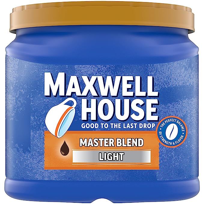 Maxwell House Master Blend Light Roast Ground Coffee is a popular coffee blend that is loved by coffee drinkers all over the world. It is a light roast coffee that is suitable for those who prefer a smooth and mild coffee taste.
This coffee blend is available in a large 26.8 oz canister that ensures you have enough coffee to last for several weeks.