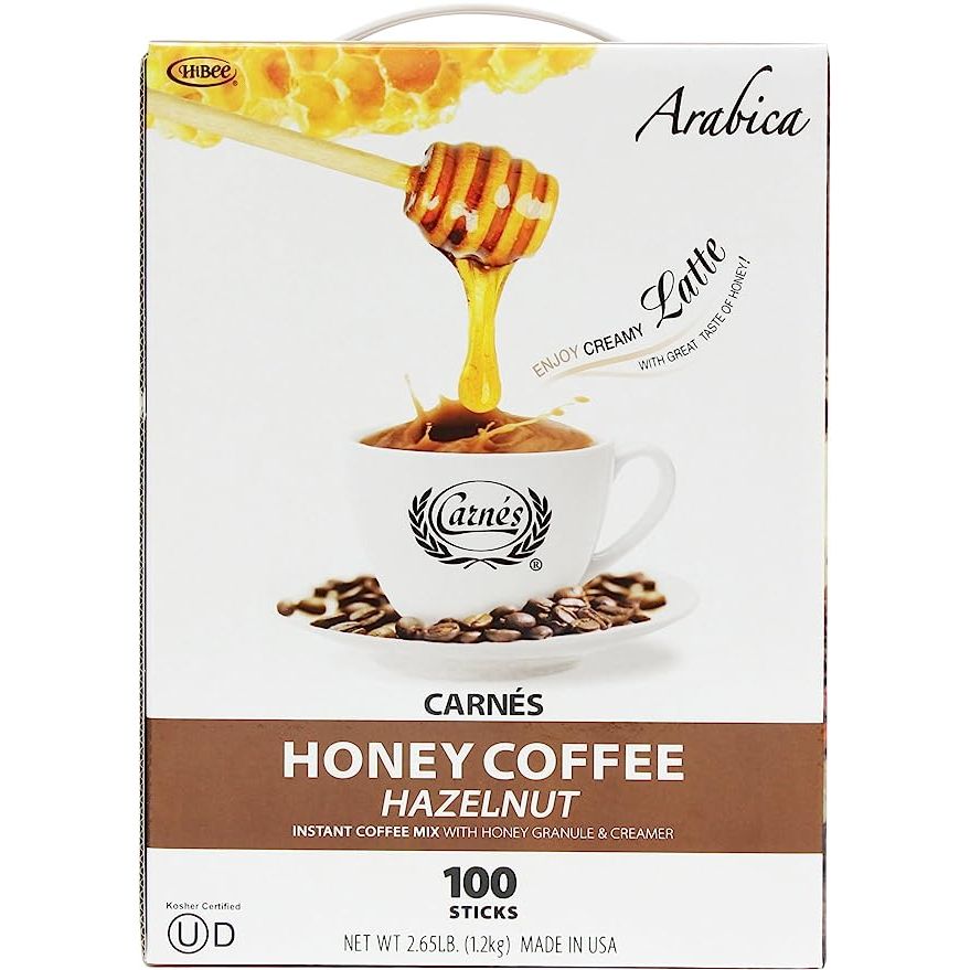 Introducing Carnes Premium Hazelnut Instant Coffee Mix with Honey Powder 100 Sticks – the latest sensation in the world of coffee! Embraced by coffee aficionados, this delectable blend combines premium hazelnut and honey powder, offering a truly exceptional and distinct taste unlike any other.