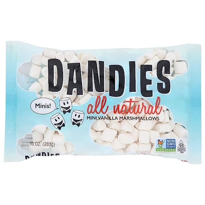 Dandies, Vegan Gluten Free Marshmallows Minis, 10 Ounce are a delicious treat for anyone who loves marshmallows but wants a vegan and gluten-free option. These marshmallows are made using all-natural ingredients that are free of gelatin, gluten, and other animal products.