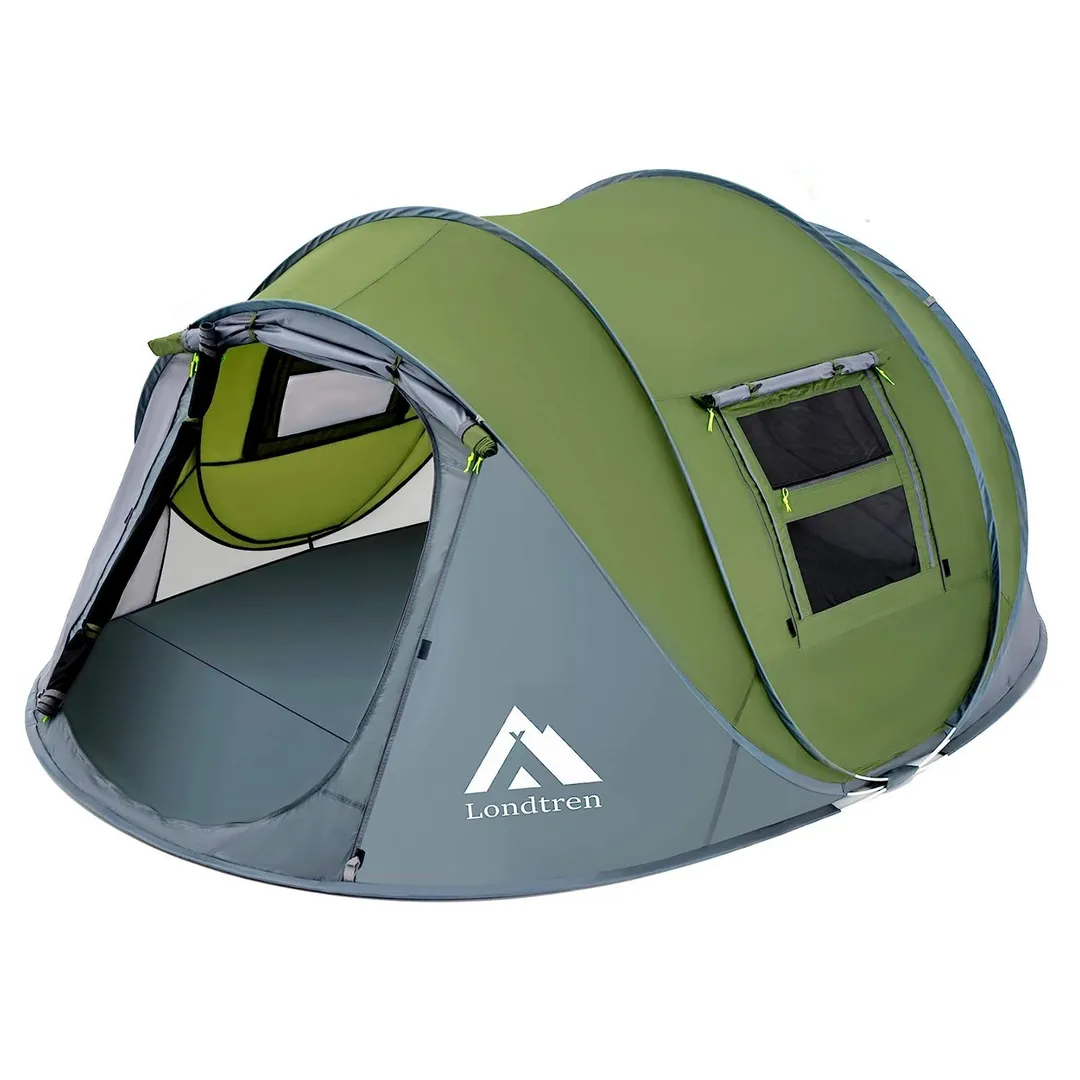 The Nylon Easy Setup Instant Pop-Up Tent is the perfect solution for campers who want to spend more time enjoying the great outdoors and less time setting up their tent. With pre-assembled poles, this tent sets up in seconds, making it the ideal choice for trips where time is of the essence.