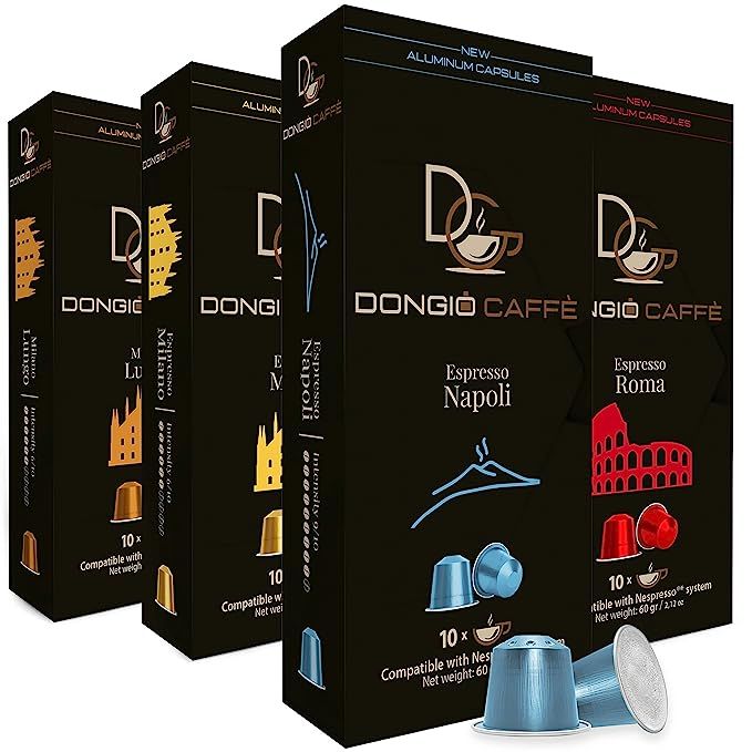 Are you in search of a hassle-free coffee experience that delivers an assortment of flavors and intensities? Look no further than the DONGIÒ CAFFÈ Variety Pack. Crafted for compatibility with the widely-used Nespresso Original Line system, you can rely on these coffee pods to create exceptional espresso beverages without any difficulties.