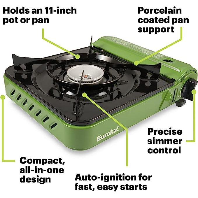 Operating the Eureka! SPRK is a breeze. With a simple ignition system and adjustable flame control, you can easily regulate the heat output for all your cooking needs. The wide and stable base provides a sturdy cooking surface, reducing accidents while handling hot pots and pans.