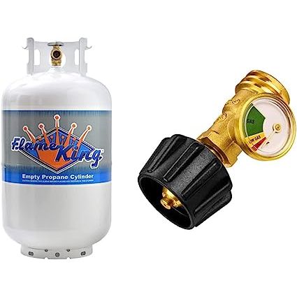 Product 1: 
Introducing the Flame King propane tanks - your ultimate safety companion! These tanks are not only pre-purged and vacuum ready for easy filling, but they also undergo rigorous testing to ensure their reliability.