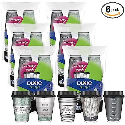 Dixie to Go Disposable Hot Beverage Paper Coffee Cups with Lids are a popular choice for individuals seeking a convenient and hassle-free way to enjoy their favorite hot beverages on the go. These cups come in a pack of 156, making them suitable for personal use or small gatherings.
With a capacity of 12 ounces, these cups offer an ideal size for a