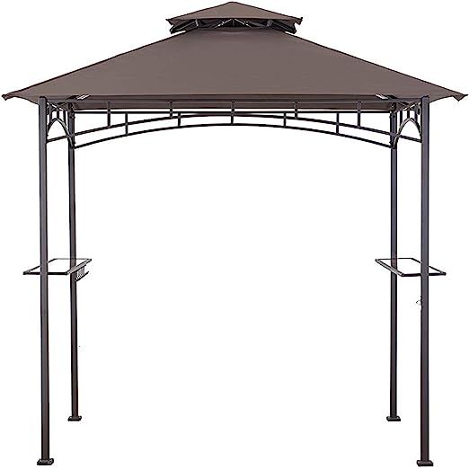 Elevate your outdoor grilling game with our premium replacement canopy. Crafted from robust and waterproof 100% polyester fabric, this double-tiered canopy is specially-designed to withstand all weather conditions.