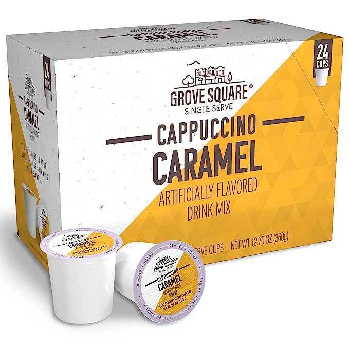 Grove Square Cappuccino Pods, Caramel, Single Serve (Pack of 24) are the perfect choice for coffee enthusiasts who crave a luxurious and creamy cappuccino. Designed to work seamlessly with Keurig brewing systems, these single-serve pods make it incredibly easy to savor a delicious cup of cappuccino at home or in the office.