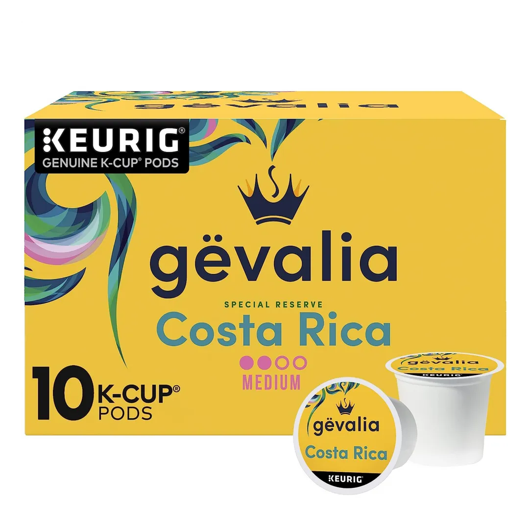 Welcome to the world of Gevalia Coffee Pods, where true coffee enthusiasts can find the ultimate brew they've been searching for. Our 10 ct box of Gevalia Costa Rica Single Origin Special Reserve K-Cup Coffee Pods is a testament to our unwavering commitment to quality and expertise in the coffee industry.