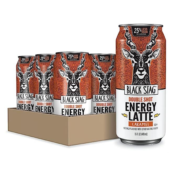 Introducing the Black Stag Double Shot Energy Latte, a tantalizing energy drink that will awaken your senses.