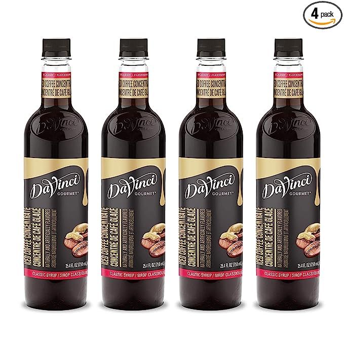 DaVinci Gourmet understands the growing demand for gourmet iced coffee and has tailored their 25.4 Ounce Iced Coffee Concentrate to meet the needs of discerning consumers. Packed conveniently in sets of four, this concentrated beverage allows coffee enthusiasts to relish the rich flavors of iced coffee at their convenience.