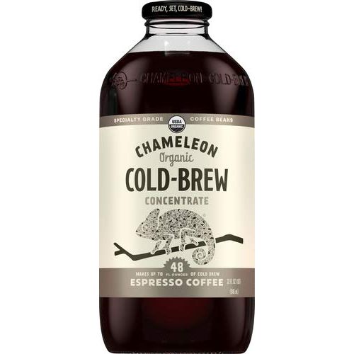 Experience the unbeatable taste of Chameleon Organic Espresso Cold Brew Coffee Concentrate, perfect for coffee enthusiasts seeking a bold and powerful flavor. Indulge guilt-free with just 15 calories per serving, making it an ideal choice for those craving a delicious iced coffee without the extra calories.