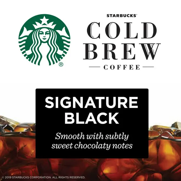 1 Starbucks Signature Black Cold Brew Coffee Concentrate - Multi-Serve Bottle (32 oz.)