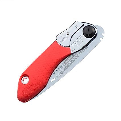 The Silky Professional Series PocketBoy Folding Saw with 130mm large teeth is a compact and efficient tool designed for outdoor enthusiasts and professionals alike.