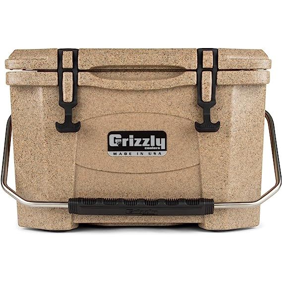 1 Grizzly 20 Cooler | 20 qt Ice Chest Durable Rotomolded Insulated | Made in USA | Warranty for Life | For Beach Boat Camping Fishing Hunting | G20