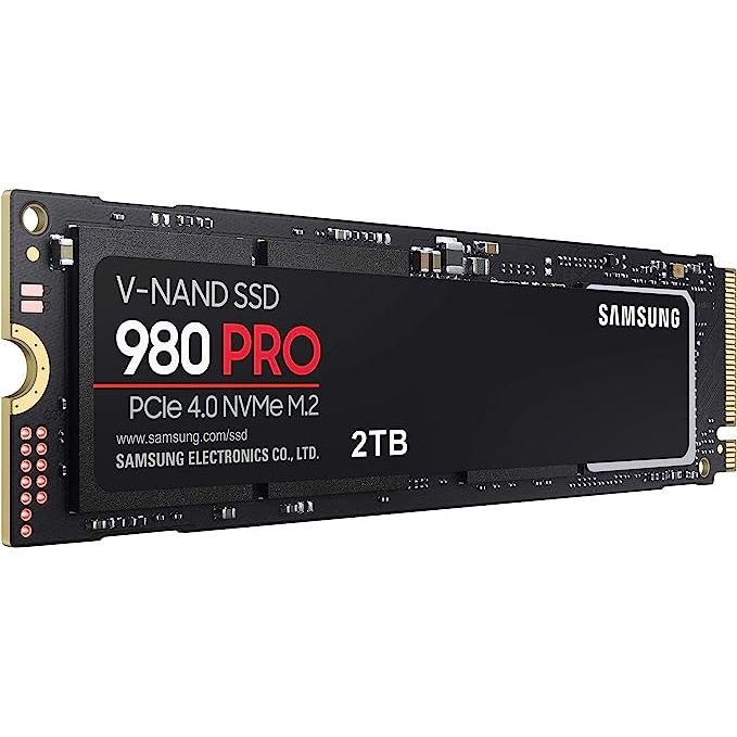 The SAMSUNG 980 PRO SSD 2TB PCIe NVMe Gen 4 Gaming M.2 Internal Solid State Drive Memory Card is a high-performance storage solution designed specifically for gaming enthusiasts. 
This SSD offers a massive 2TB storage capacity, allowing users to store a vast collection of games, software, and media files without worry. The PCIe Gen 4.