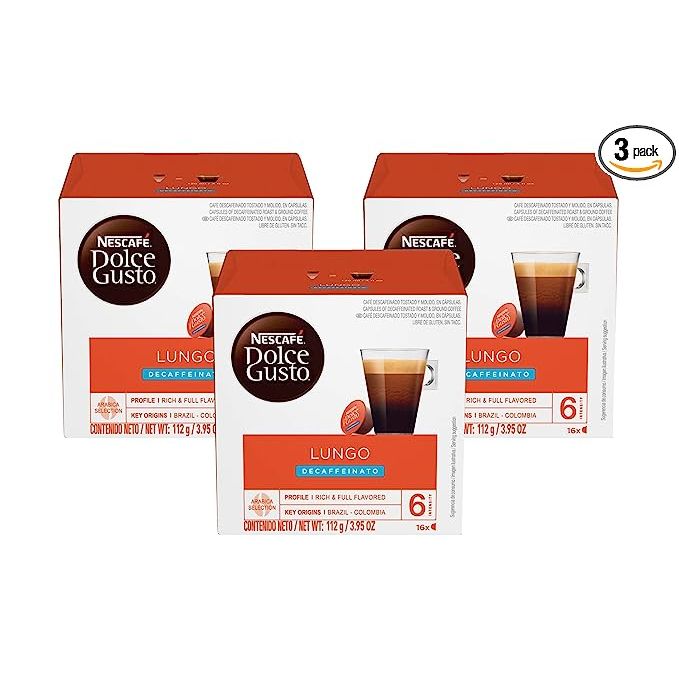 Introducing Nescafé Dolce Gusto Coffee Pods - Lungo Decaffeinato: the perfect choice for coffee enthusiasts who desire a decaffeinated coffee experience without sacrificing taste. This popular variant delivers a strong aroma and smooth flavor that will leave you satisfied with every sip.