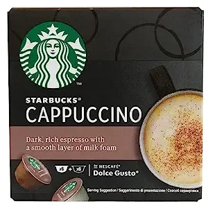 Experience the irresistible flavor of Starbucks right in your own home with the Starbucks Cappuccino. This exceptional product guarantees the same exceptional quality and taste you would expect from your favorite Starbucks café, all from the comfort of your kitchen.