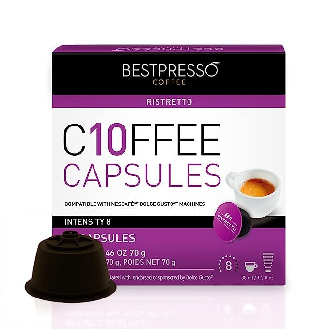 Ristretto Coffee Capsules for Nescafe Dolce Gusto Coffee Machines (120 count) image