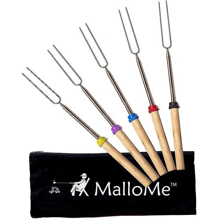 MalloMe Marshmallow Roasting Sticks - 5 Pack
When it comes to a fun and delicious camping or backyard experience, nothing beats roasting marshmallows over an open fire. However, finding the right roasting sticks can make a huge difference in your overall enjoyment.