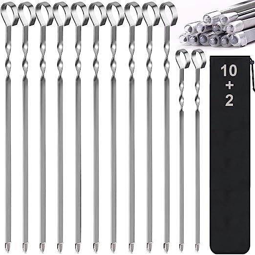 Introducing 17 Metal Kebab Skewers: Elevating Your Grilling Experience
As any BBQ aficionado knows, having the right tools is paramount to achieving grilling success. And when it comes to creating delicious skewered delights, nothing beats the versatility and convenience of kabob skewers. Crafted from durable stainless steel, these 17 metal kebab s