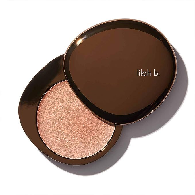 Introducing a natural multipurpose complexion must-have, the Whipped Highlighter by lilah b. This luxurious whipped highlighter is packed with skin beneficial ingredients that awaken and revitalize a dull complexion. It can be used as part of your overall beauty routine to achieve healthy, radiant skin instantly. Whether worn alone or as an all-over base under foundation, this highlighter imparts an uplifting glow that enhances your natural beauty. It can also be used as a brow highlighter, cheekbone illuminator, nose contour or cupid's bow definer, providing a natural-looking candlelit luminosity to your features. 

With lilah b.'s dedication to clean beauty, this product is formulated without harmful ingredients such as gluten, parabens, phthalates, sulfates, or synthetic fragrances. It is 100% vegan-friendly and cruelty-free, perfect for those who prioritize the health and well-being of their skin. With its clean, skin-kind formulations, this Whipped Highlighter is a versatile and essential addition to any makeup collection. Description by ChatGPT.