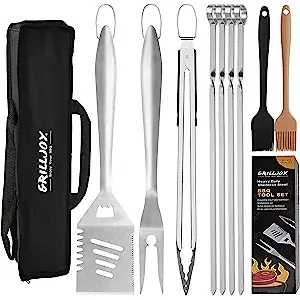 Grilling is a favorite outdoor cooking method enjoyed by many, and to take your grilling sessions to the next level, having the right tools is essential. The Grilljoy 10PC Extra Thick Stainless Steel Grill Tools Set is a standout choice that will make your grilling experience easier and more efficient.