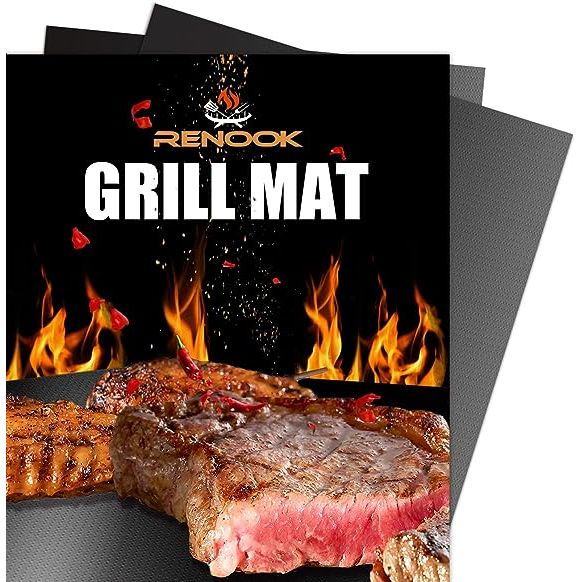 Introducing the RENOOK Heavy Duty Grill Mat, now available in a larger 20 x 16-inch size! These mats are specially designed to be four times thicker than most on the market, ensuring remarkable durabi