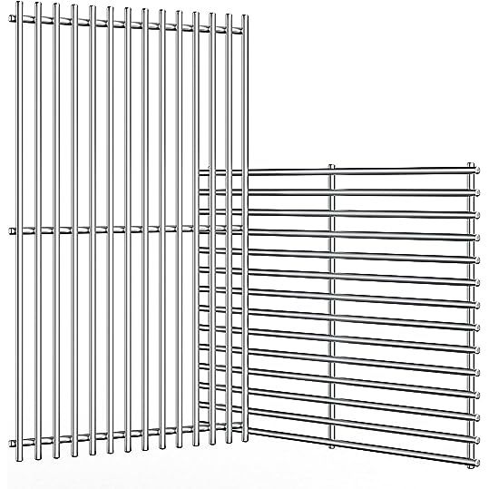 Introducing our exceptional stainless steel grill grates that are guaranteed to elevate your grilling game. With generous dimensions of 17 x 25 in total and 17 x 12 1/2 for each grid, these grill grates offer ample space to grill all your favorite foods to perfection.