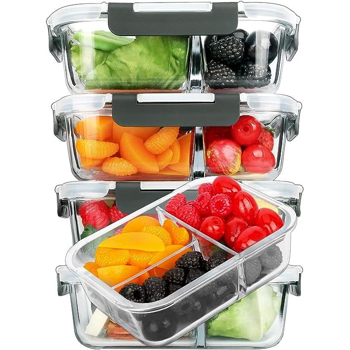 Glass meal prep containers have become increasingly popular due to their durability and versatility in storing and reheating food. One popular brand that offers high-quality glass containers is M MCIRCO, with their 5-Pack, 36 oz Glass Meal Prep Containers 3 Compartment with Lids.