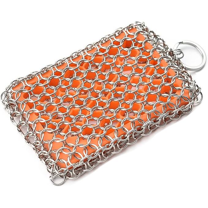 The upgraded chainmail scrubber is an essential tool for any kitchen, particularly for those who regularly use cast iron cookware. By efficiently removing stuck-on food and maintaining the longevity of your cookware, it saves you time and effort. Whether you're a seasoned chef or a budding home cook, this multipurpose scrubber is a must-have addition to your kitchen arsenal.