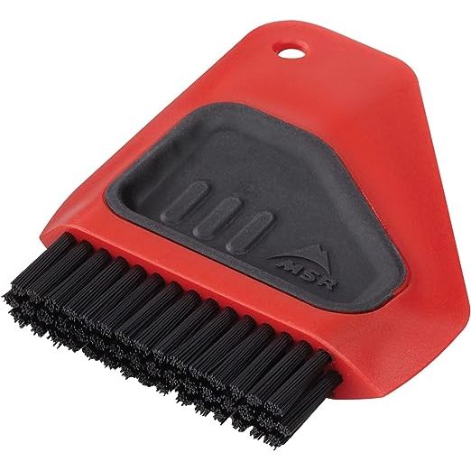 The MSR Alpine Dish Brush/Scraper is a must-have tool for outdoor enthusiasts and campers seeking a versatile and efficient way to clean their dishes and cookware.