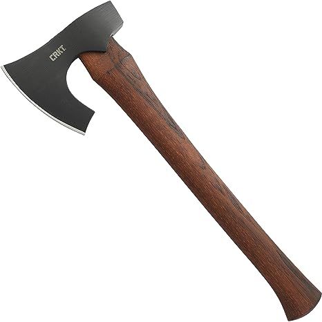 The CRKT Freyr Axe is a versatile outdoor tool designed for various cutting and chopping tasks. Its well-thought-out construction and top-notch materials make it a popular choice among outdoors enthusiasts, campers, and even professionals.
Crafted with a deep beard design, this axe excels at splitting and chopping tasks.