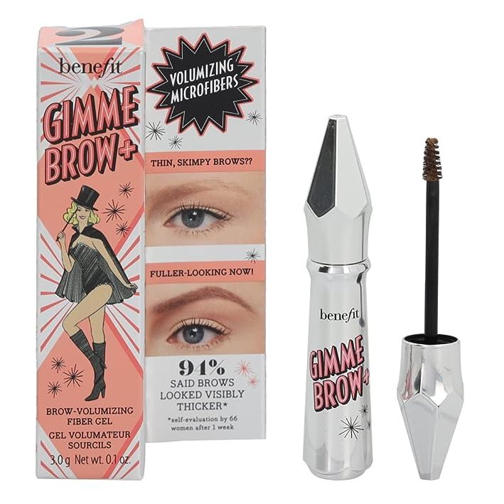 Elevate your eyebrow game with the essential Gimme Brow+ Volumizing Eyebrow gel from Benefit, your ticket to fuller-looking, meticulously groomed brows. This cult-favorite beauty enhancer boasts a micro-precision brush that glides effortlessly along your brow line, delivering an easy and precise application.