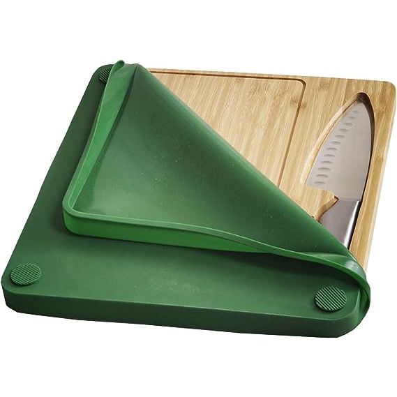 Experience hassle-free cooking and minimal clean-up with the Switchback, the ultimate kitchen tool for those who value durability, convenience, and hygiene. This cutting board, crafted from bamboo, is built to last and can handle any cutting task with ease.