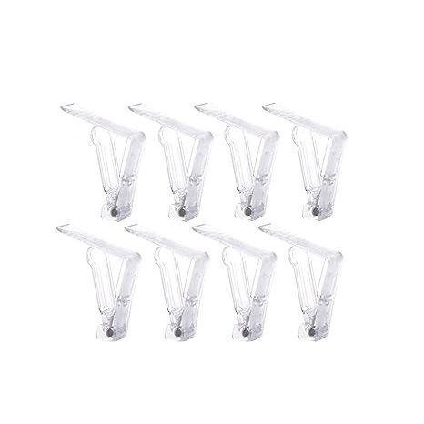 The 20-piece tablecloth clip set is an indispensable accessory for any gathering or event. Crafted from top-notch plastic, these clips boast exceptional durability and longevity. The transparent color effortlessly complements any table decor, making them a versatile option for parties, weddings, restaurants, or home use.