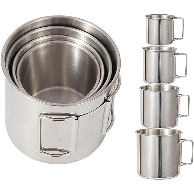 Are you a camping enthusiast or outdoor adventurer looking to enhance your camping experiences? Look no further than our camping campfire mug with a handle. Designed for convenience and durability, this essential item is a must-have in any backpacking gear collection. 
Crafted from high-quality stainless steel, this campfire mug is built to withsta