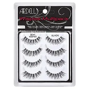 Never run out of your favorite Demi Wispies with the Multipack Demi Wispies! This pack includes 5 pairs of beautiful strip lashes that will dramatically enhance your eyes. The super-soft fibers with criss-cross layering add volume to your eyelashes, creating a fluttery, flared-feathery effect.