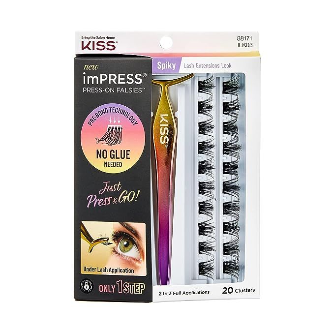 Elevate your lash game with the revolutionary Press-on Falsies Kit by KISS – your ultimate solution for achieving lush, voluminous lashes seamlessly! Bid farewell to the traditional messy glues and cumbersome application processes. KISS presents an effortless, glue-free approach to stunning lashes that will transform your look in seconds.