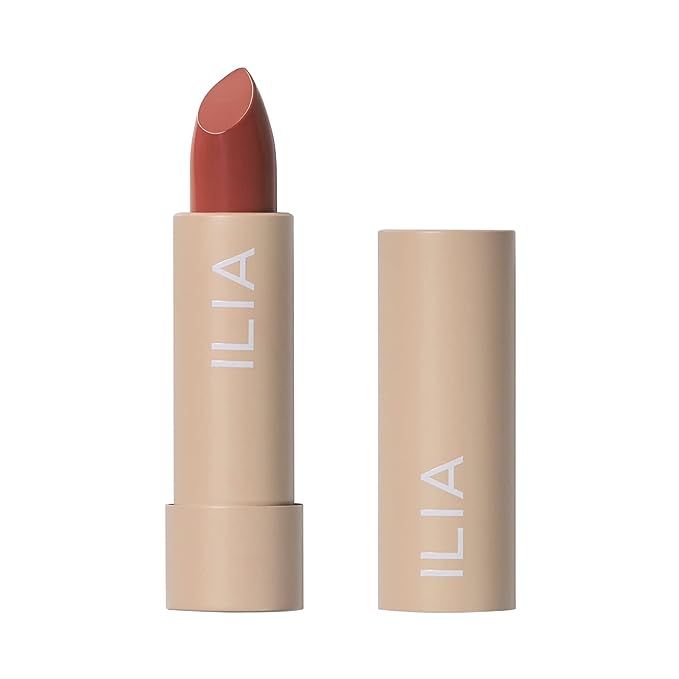 Experience the perfect blend of nature and glamour with ILIA's Color Block Lipstick in Cinnabar. Crafted for the conscious consumer, this lush muted brick lipstick delivers warmth and sophistication to your beauty routine. Embrace the allure of a soft, brick hue that promises to enhance any complexion with its universally flattering undertones.