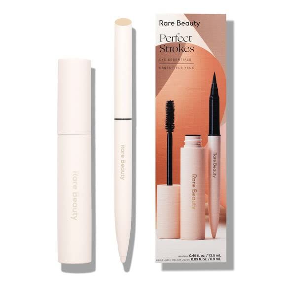 Rare Beauty has recently released a limited edition eye essentials duo, consisting of a mascara and liquid liner. This highly anticipated duo provides a perfect combination to enhance and define your eyes. 
The mascara included in this set boasts a unique formula that adds volume and length to your lashes.