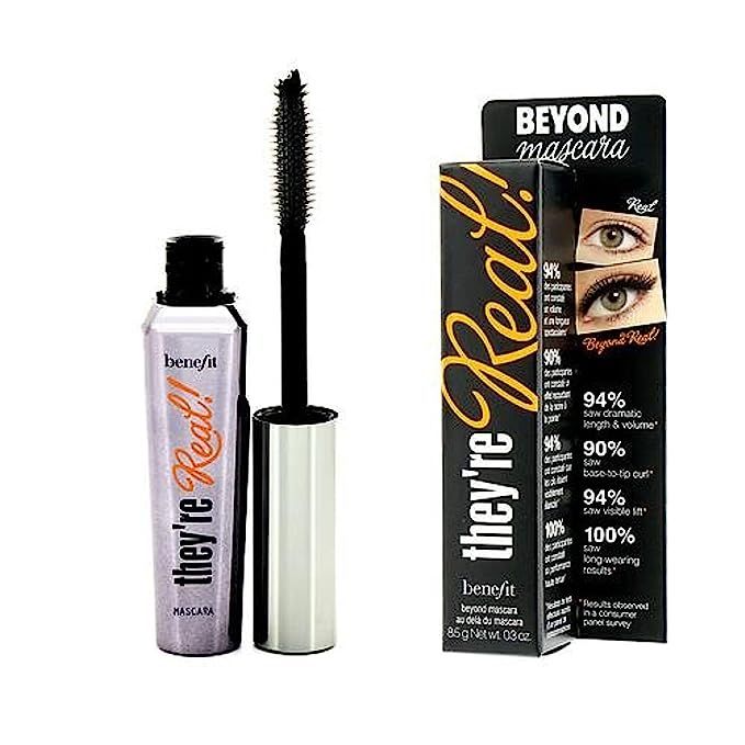 Unlock the secret to captivating lashes with Benefit Cosmetics They're Real! Mascara in classic black. Elevate your makeup routine with a mascara that does it all. Say hello to an enchanting lash transformation that provides not only length and curl but also the sought-after volume, lift, and definition.