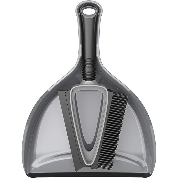 Introducing the MR.SIGA Dual Action Brush and Dustpan Set, a versatile and efficient cleaning tool designed to make your household chores a breeze. With its dual action brush, this set is equipped to tackle a variety of cleaning tasks. The TPR bristle side effectively removes hair, lint, and dirt from carpets, rugs, and even pets, while the scratch