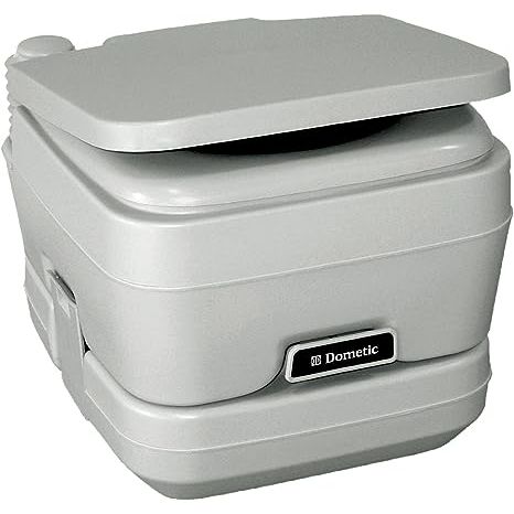 Experience the ultimate convenience and comfort with the DOMETIC 301096206 2.5 Gallon Portable Toilet. This platinum-colored sanitation solution is perfect for all your outdoor needs, whether you're camping, RVing, boating, or facing an emergency situation. 
Featuring a spacious 2.5-gallon waste tank capacity, this portable toilet ensures fewer tri